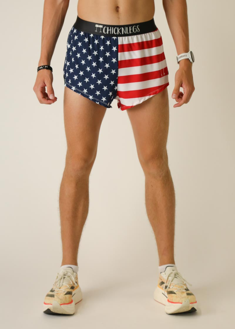 Men's USA 2" Split Shorts