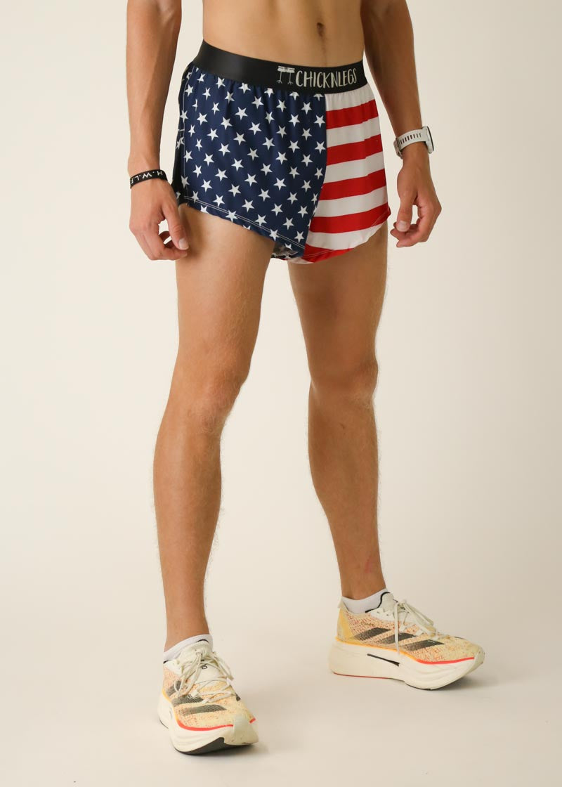 Men's USA 2" Split Shorts