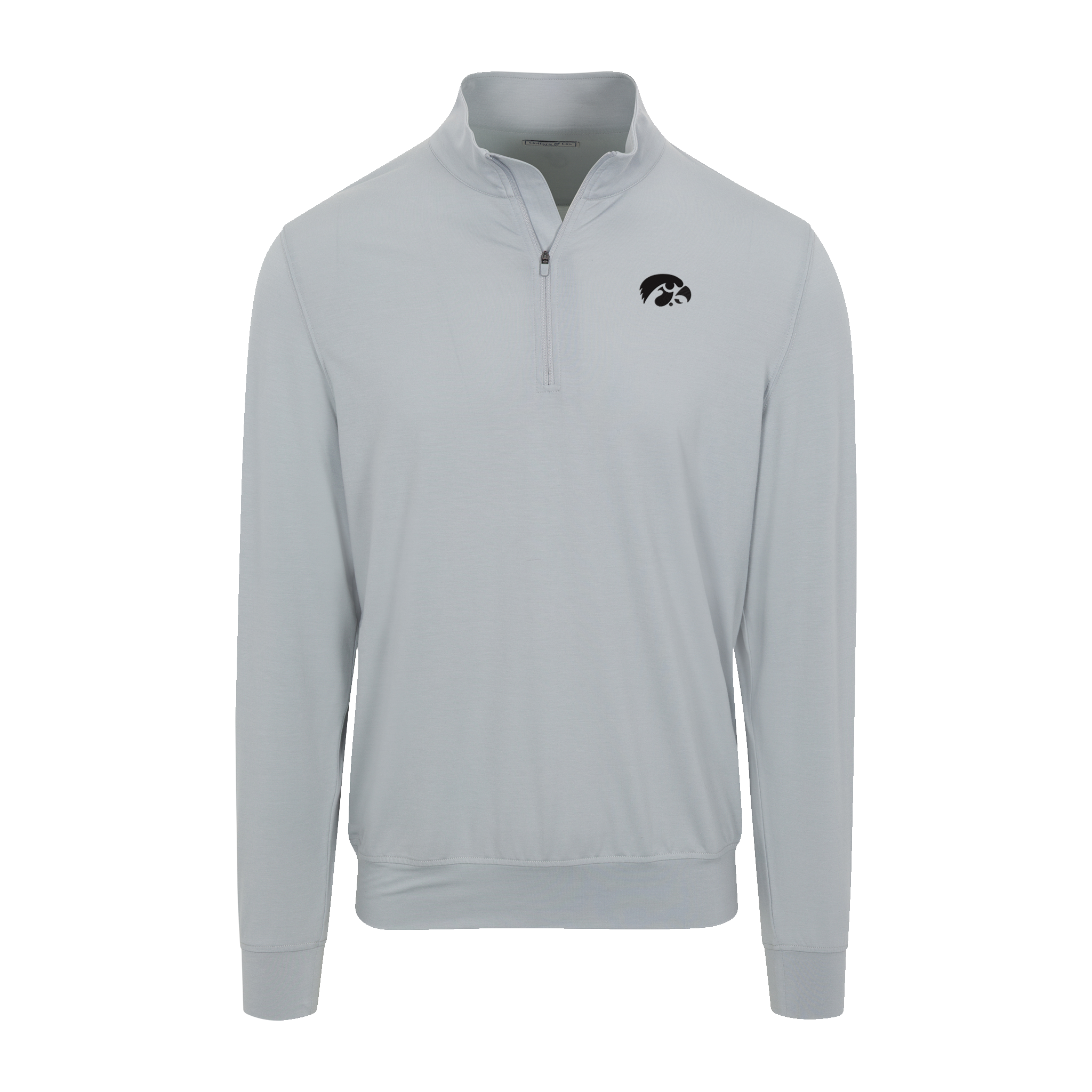 Iowa Velocity Performance Quarter Zip Light Grey