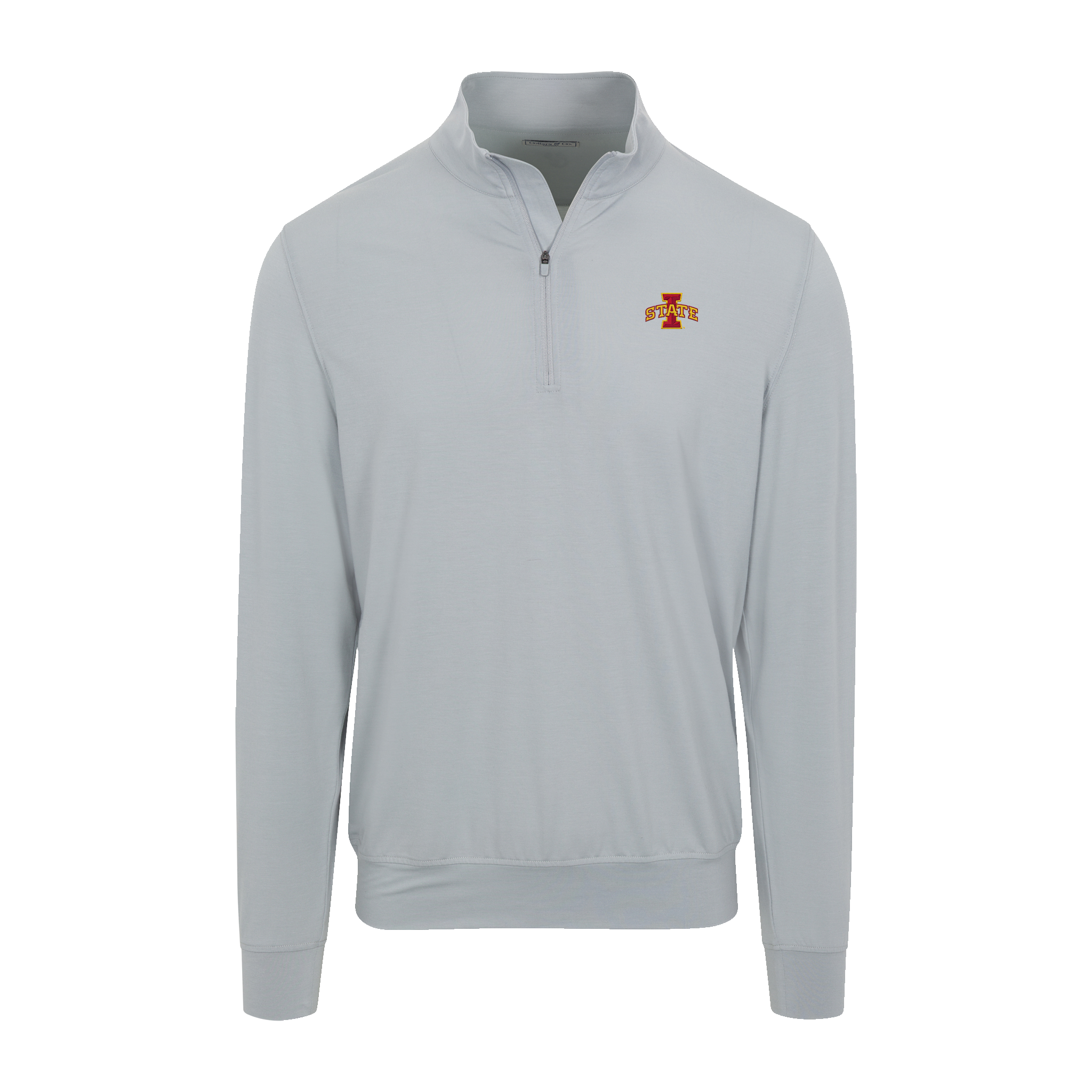 Iowa State Velocity Performance Quarter Zip Light Grey