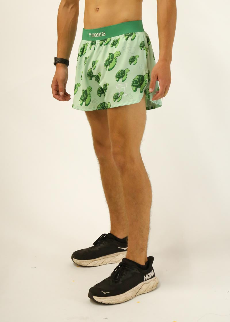 Men's Sea Turtles 4" Half Split Shorts