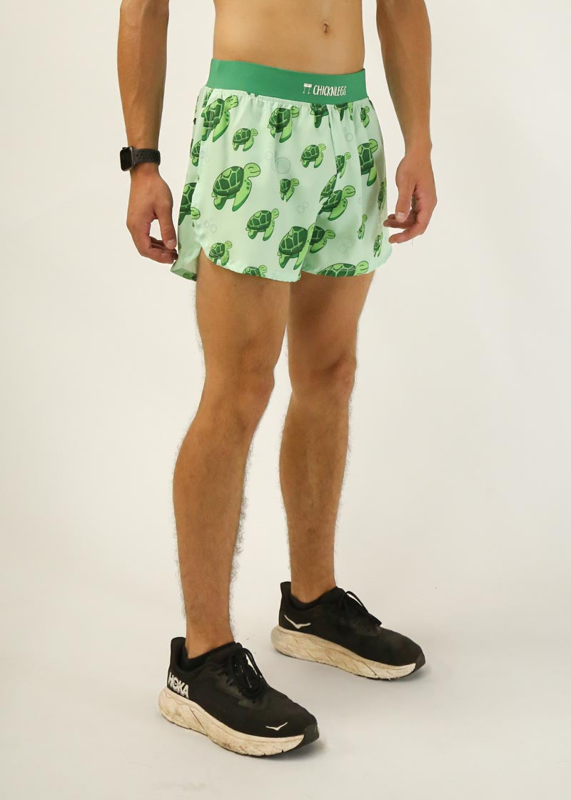 Men's Sea Turtles 4" Half Split Shorts
